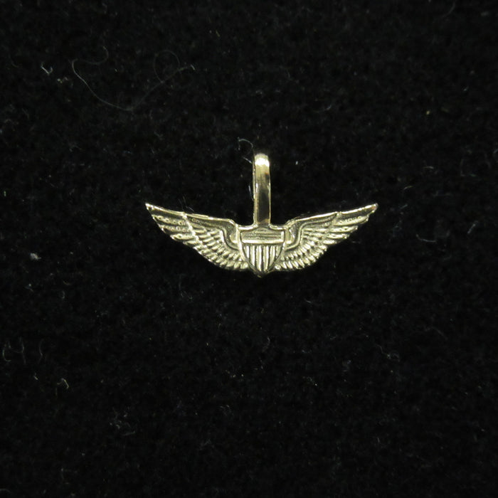 3/4" 14KT Yellow Gold Basic Aviator Wing Pendant