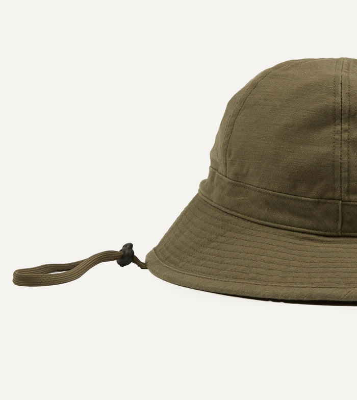 Câbleami Olive Baker Back Satin Cotton Metro Hat