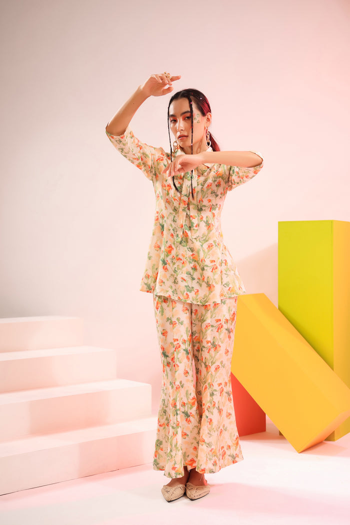 Chici Muslin Silk Co-ord Set