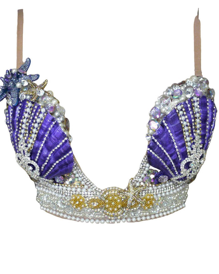 Diamond Princess Ariel Inspired Mermaid Plunge Bra Costume Rave
