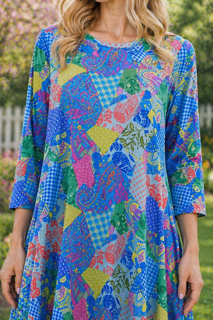 Hannah Handkerchief Patchwork Dress