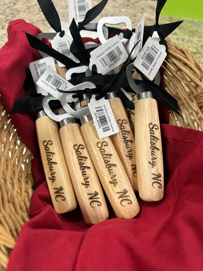 Salisbury NC Wood Bottle Opener