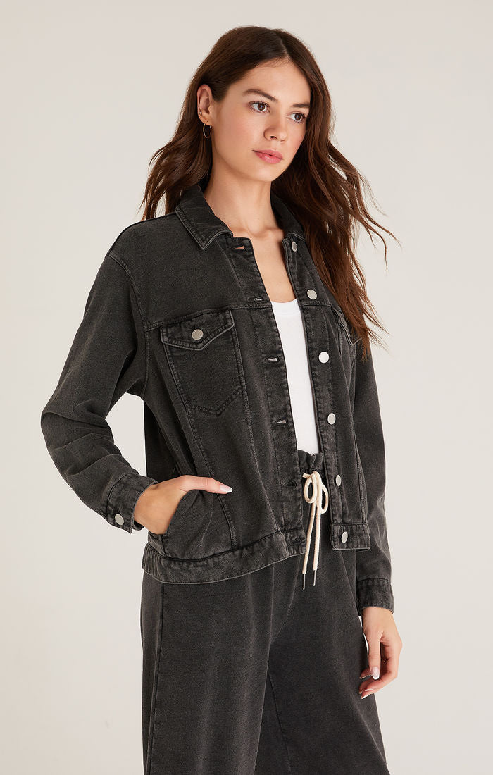 Knit Denim Jacket