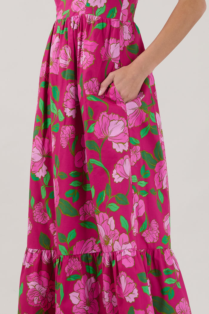 Krisy Sleeveless Maxi Dress Floral