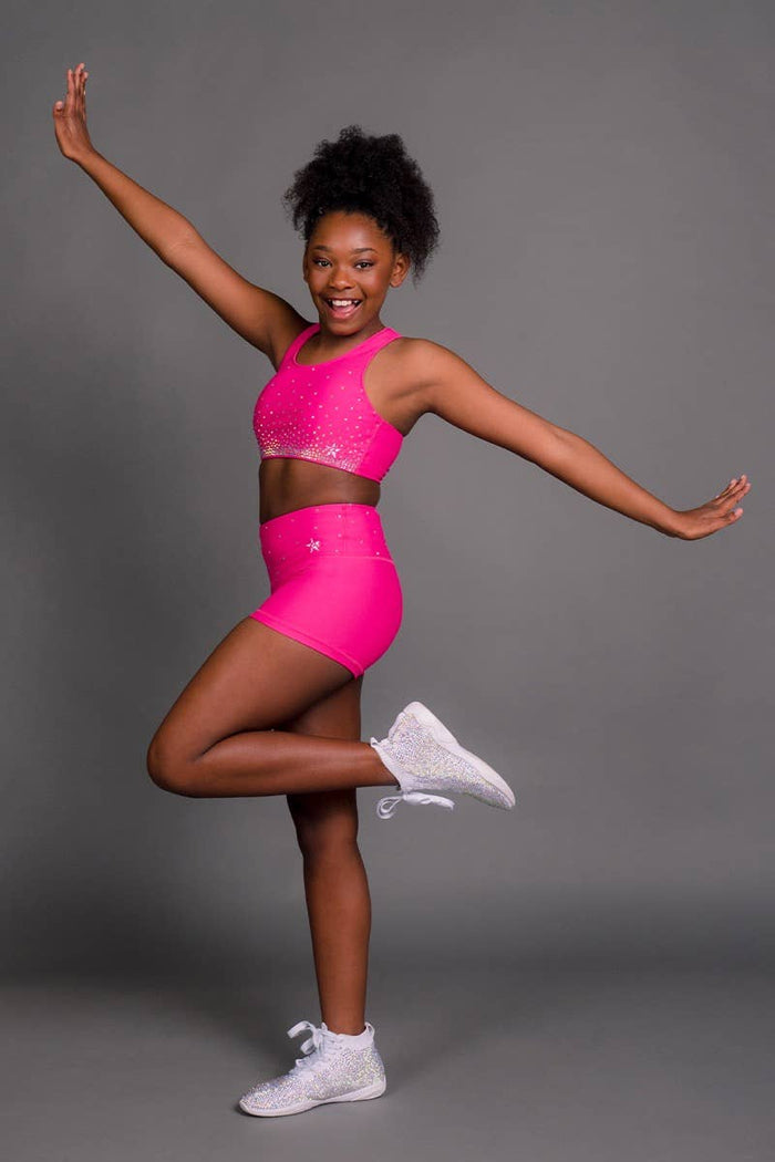 Legendary Compression Short in Hyper Pink Crystal