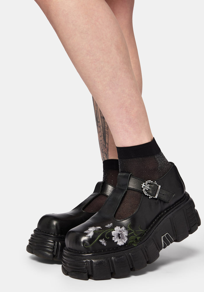 Lumor Metallic Sheer Socks
