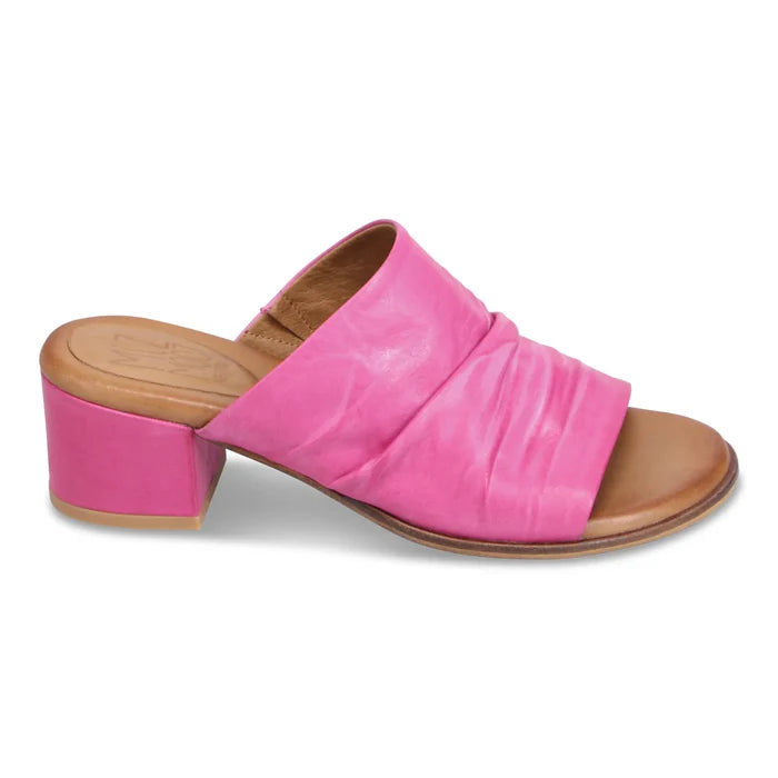 Miz Mooz REMEY Heeled Slide in Fuchsia