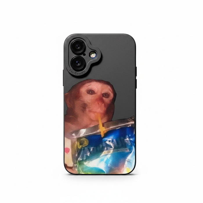 Monkey Phone Case studio hero shot on white background