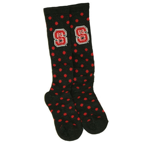 NC State Polka Dot Socks