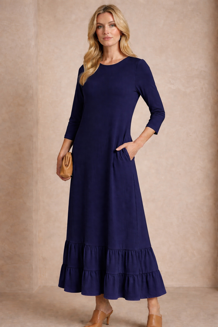 Opal Dress-Navy