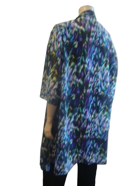 Shelz Drape Front Chiffon Jacket