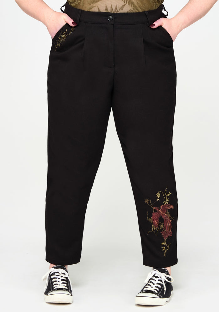 Phoenix Embroidered Tapered Trouser