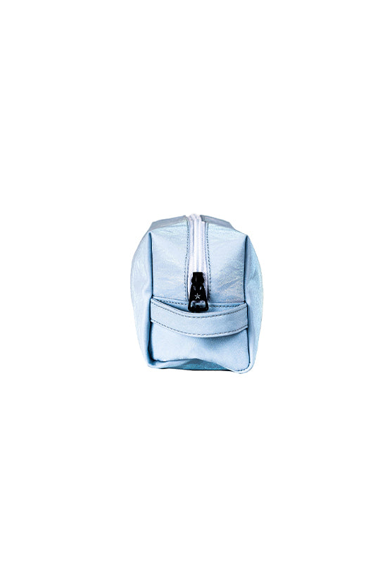 Shimmer in Cloud Rebel Makeup Bag with White Zipper