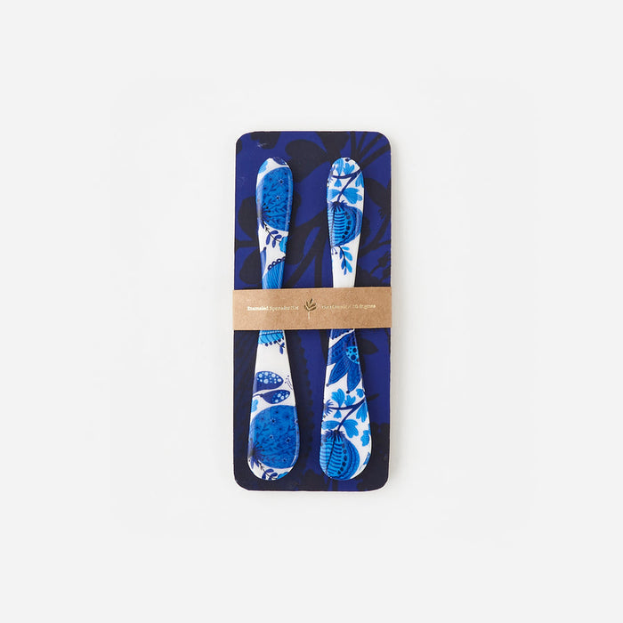 Spreader Set Blue & White on Backer Card