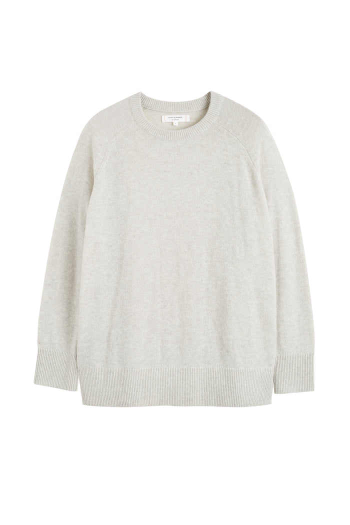 Taupe Cloud Cashmere Slouchy Sweater