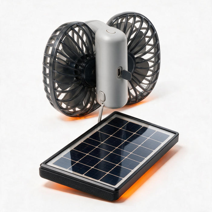 Ventilador con panel solar