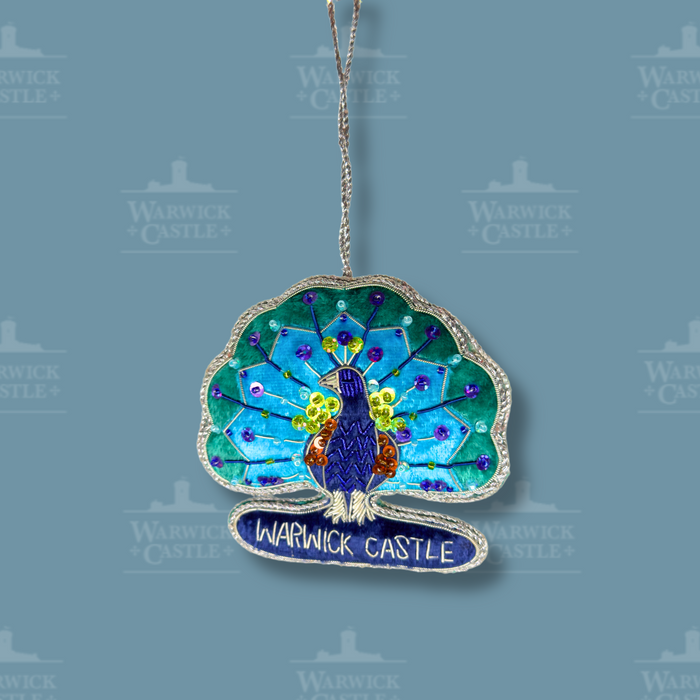Warwick Castle Peacock Ornament