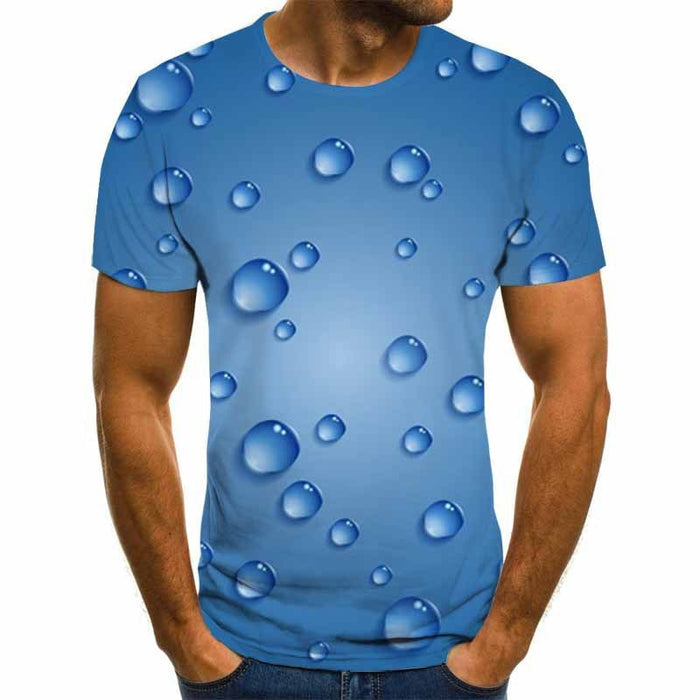 3D Print T-Shirt for Men – Raindrop Style