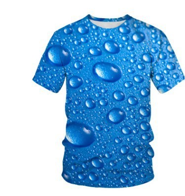3D Print T-Shirt for Men – Raindrop Style