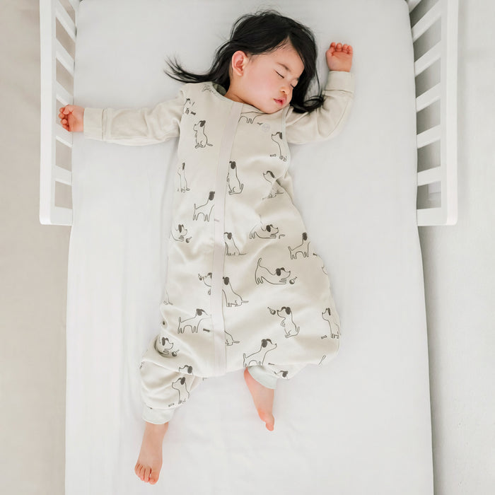 4 Season® Baby Sleep Bag with Feet, Merino Wool & Organic Cotton, Puppy
