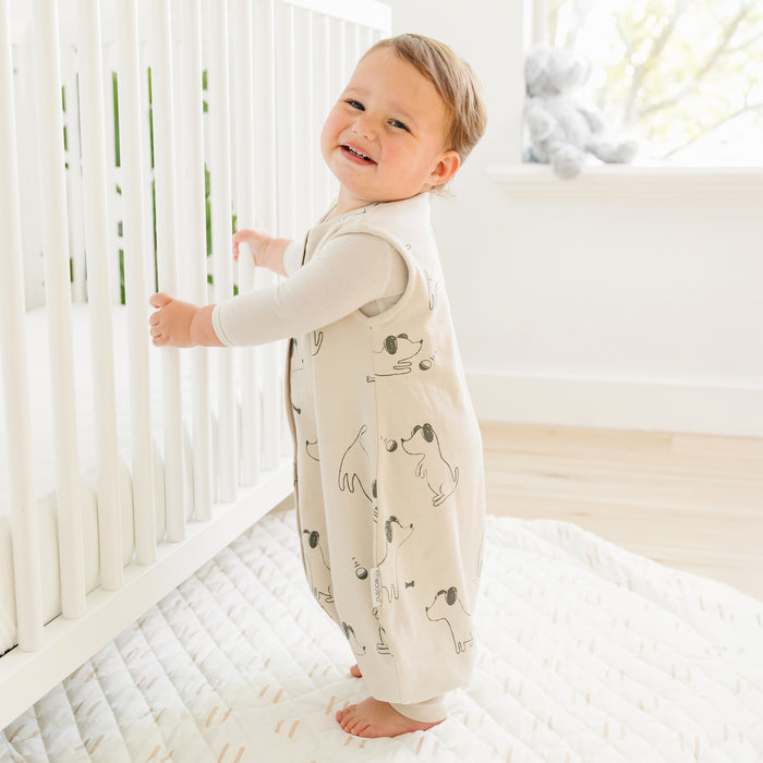 4 Season® Baby Sleep Bag with Feet, Merino Wool & Organic Cotton, Puppy