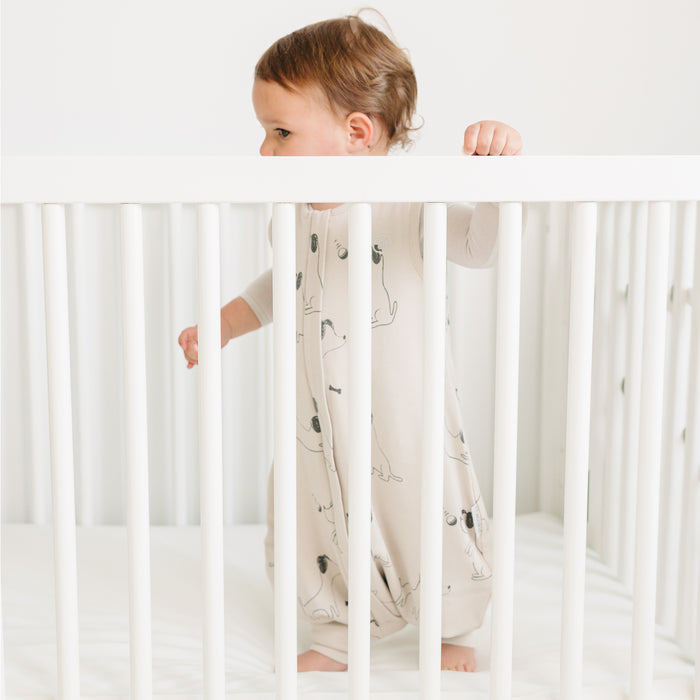 4 Season® Baby Sleep Bag with Feet, Merino Wool & Organic Cotton, Puppy