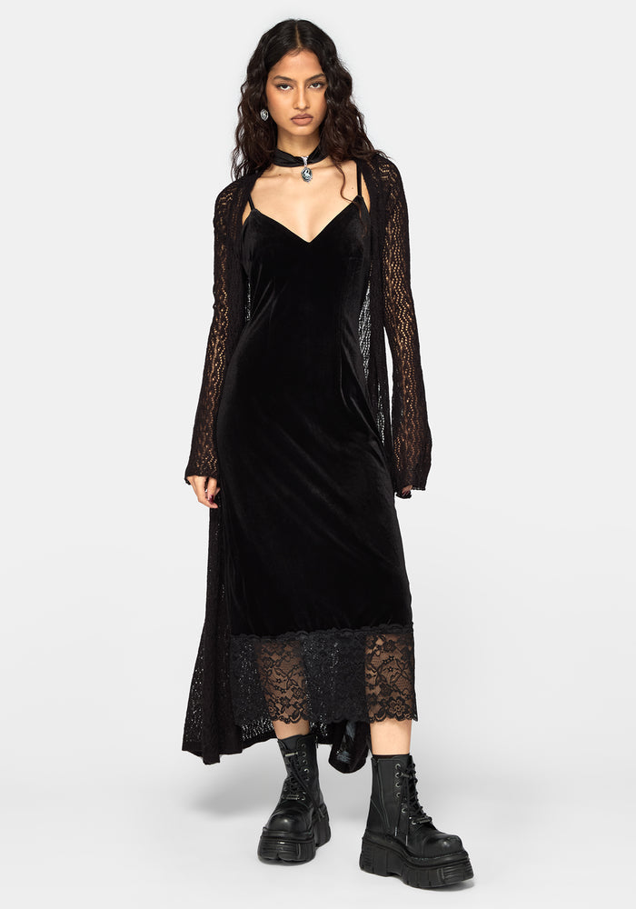 Adara Longline Fine Knit Cardigan