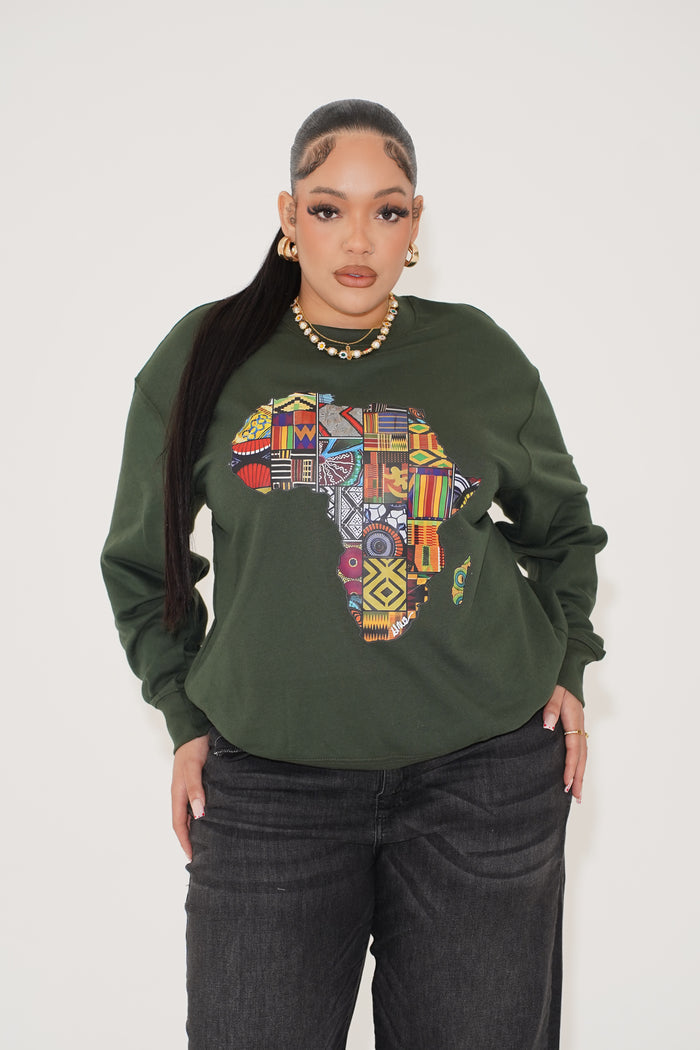 Africa Map sweatshirt