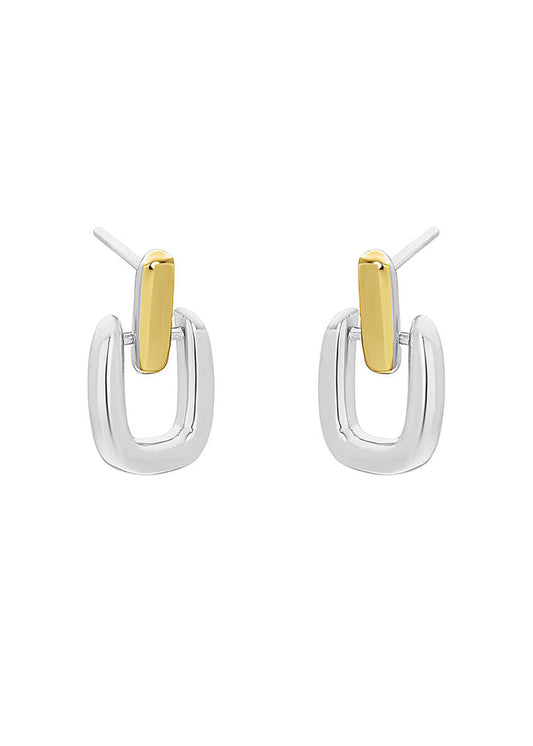 Alaia Mixed Metal Studs - Gold