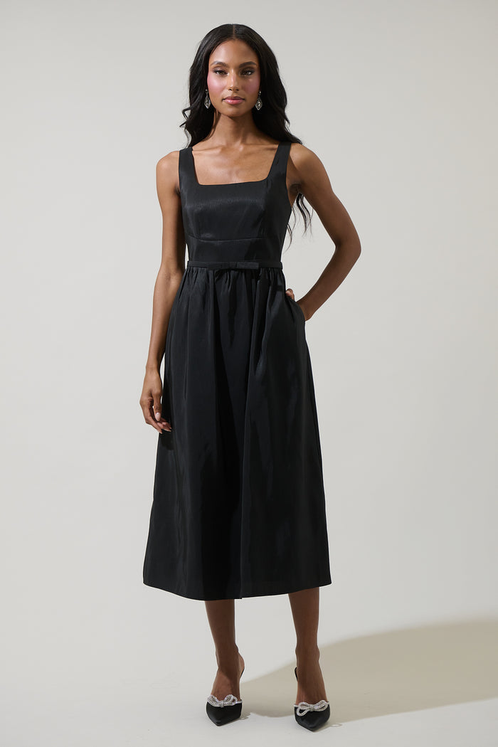 Alani Clio Pleated Midi Dress