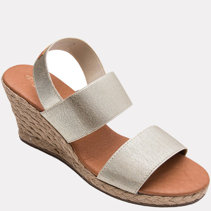Andre Assous Allison Metallic Espadrille Wedge