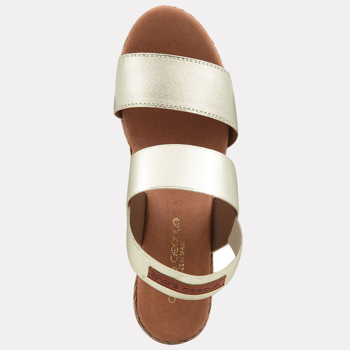 Andre Assous Allison Metallic Espadrille Wedge