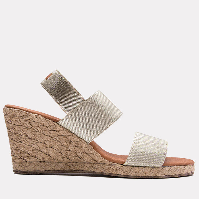 Andre Assous Allison Metallic Espadrille Wedge