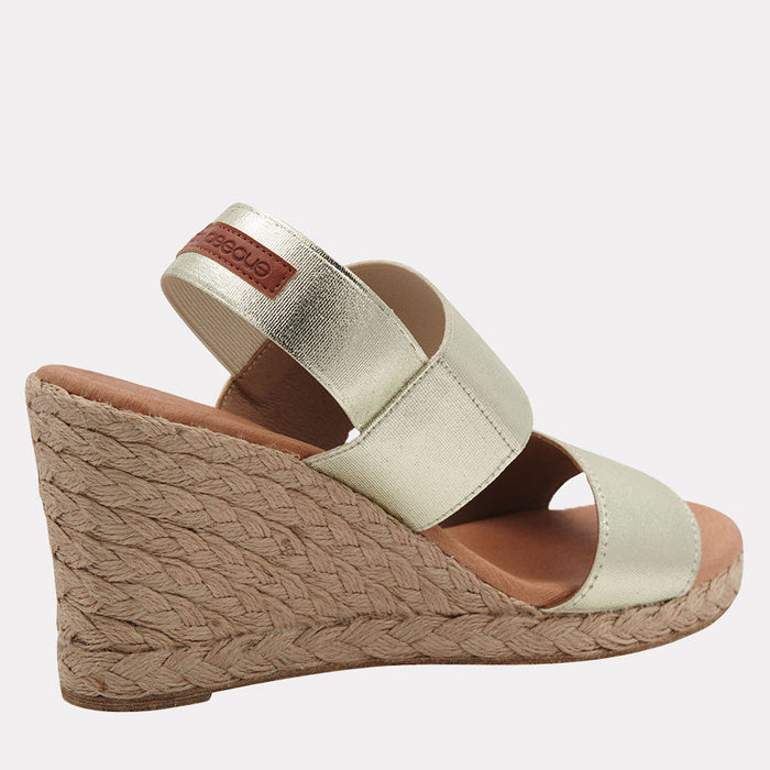 Andre Assous Allison Metallic Espadrille Wedge