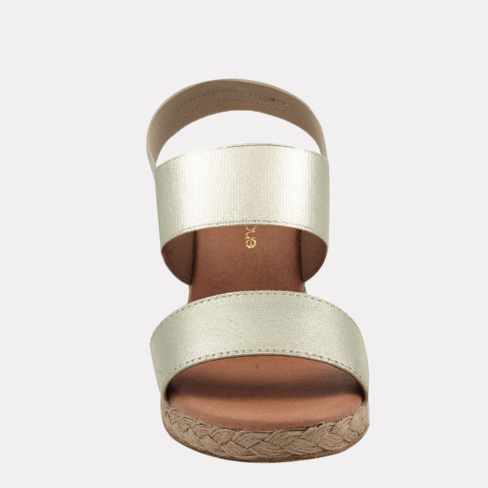 Andre Assous Allison Metallic Espadrille Wedge