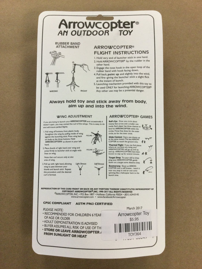 Arrowcopter Toy