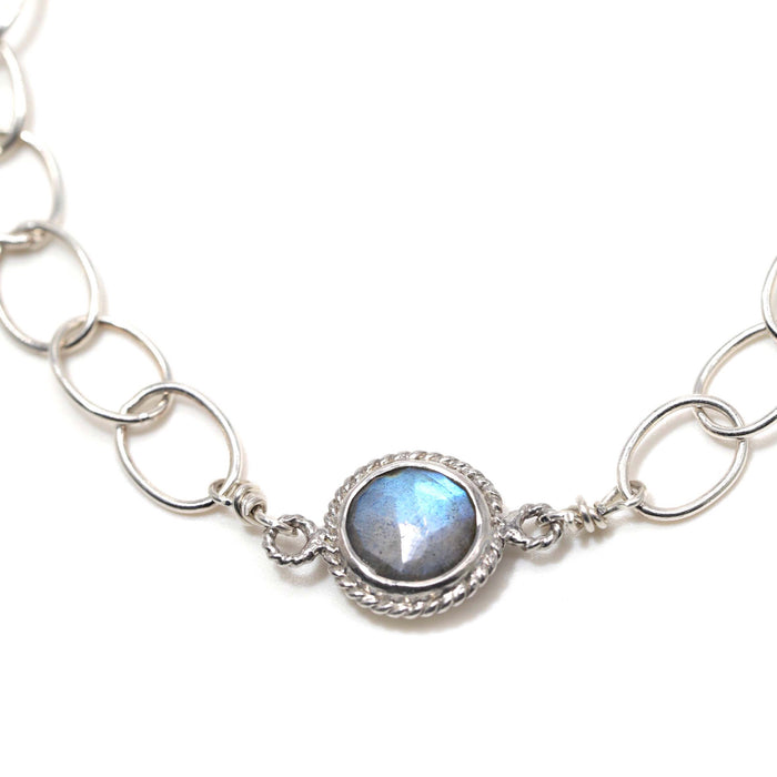 close up photo of the Athena bracelet and stone