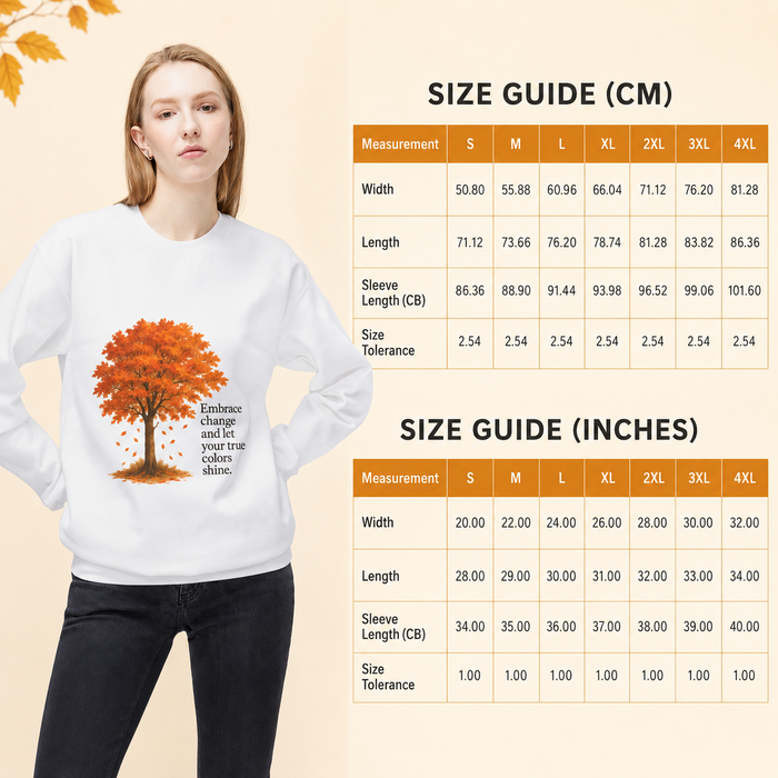Autumn Tree Sweatshirt – Embrace Change, Stay Cozy