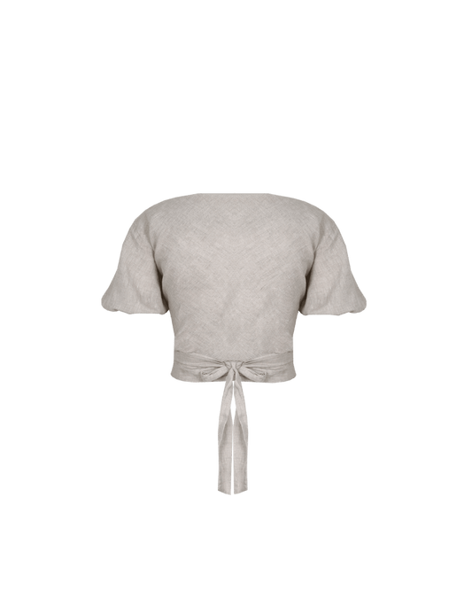 AVALON LINEN BLOUSE NATURAL