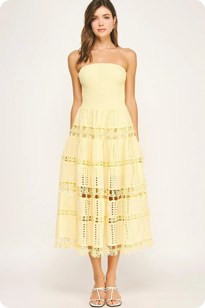 Avenue Maxi Dress - Yellow