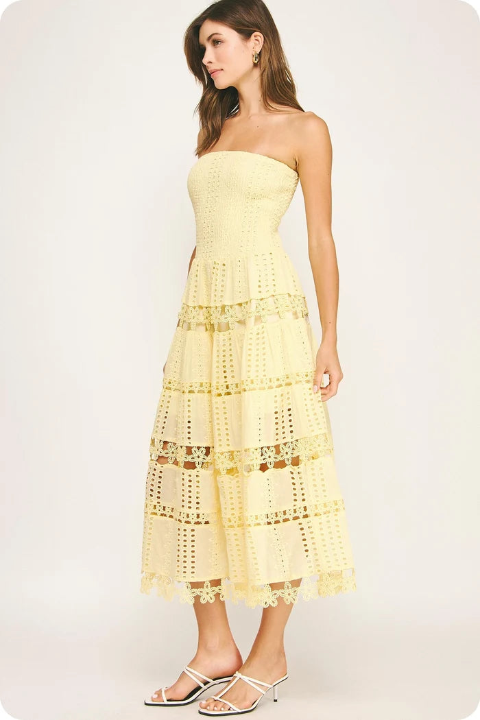 Avenue Maxi Dress - Yellow