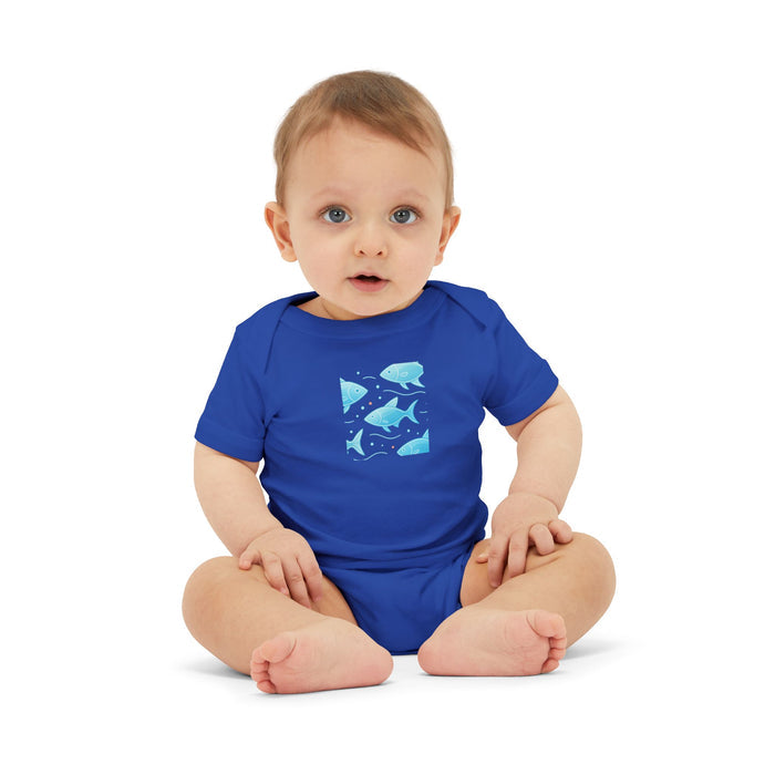 Baby Bodysuit – Ocean Style, Soft Airlume Cotton