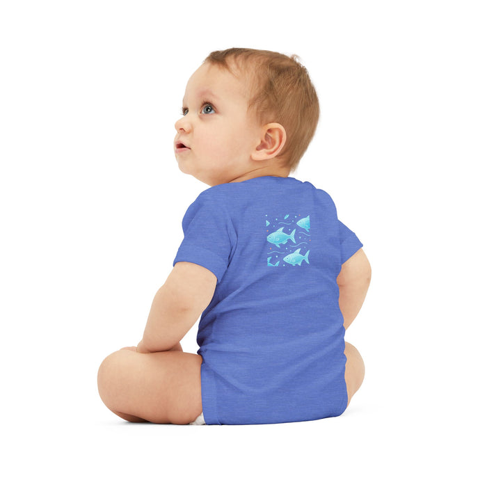 Baby Bodysuit – Ocean Style, Soft Airlume Cotton