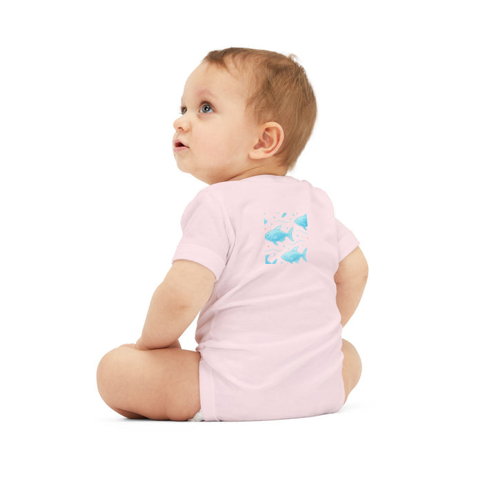 Baby Bodysuit – Ocean Style, Soft Airlume Cotton
