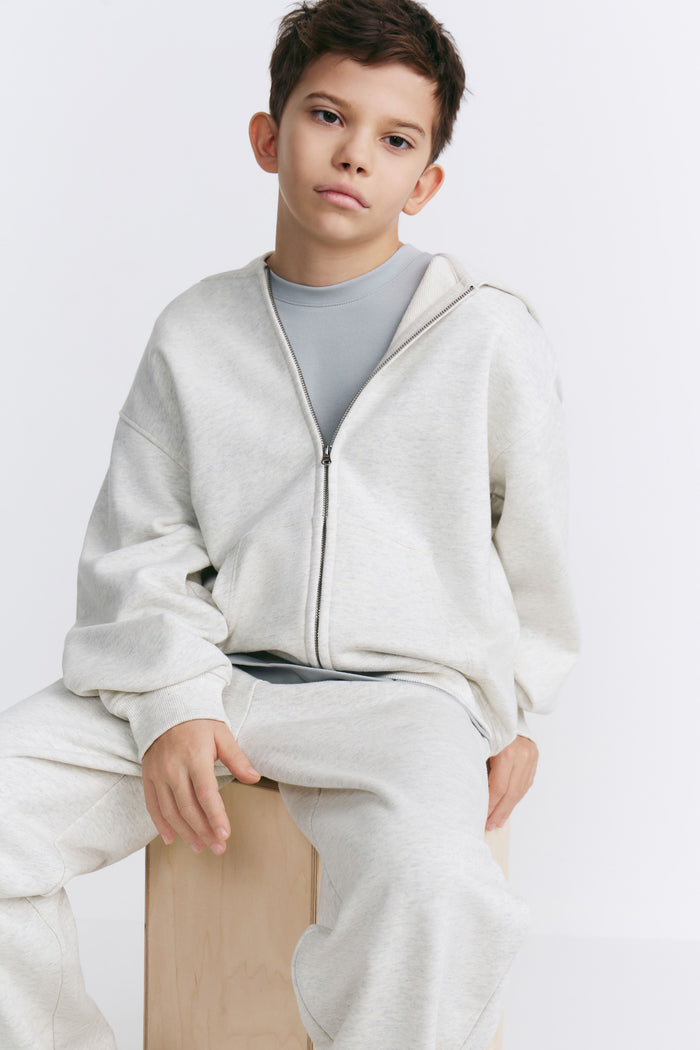 LIGHT GREY MELANGE