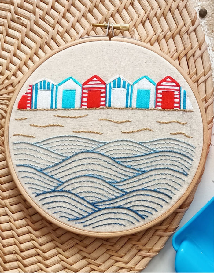 Beach Breeze Embroidery Kit, EmBeaRoidery