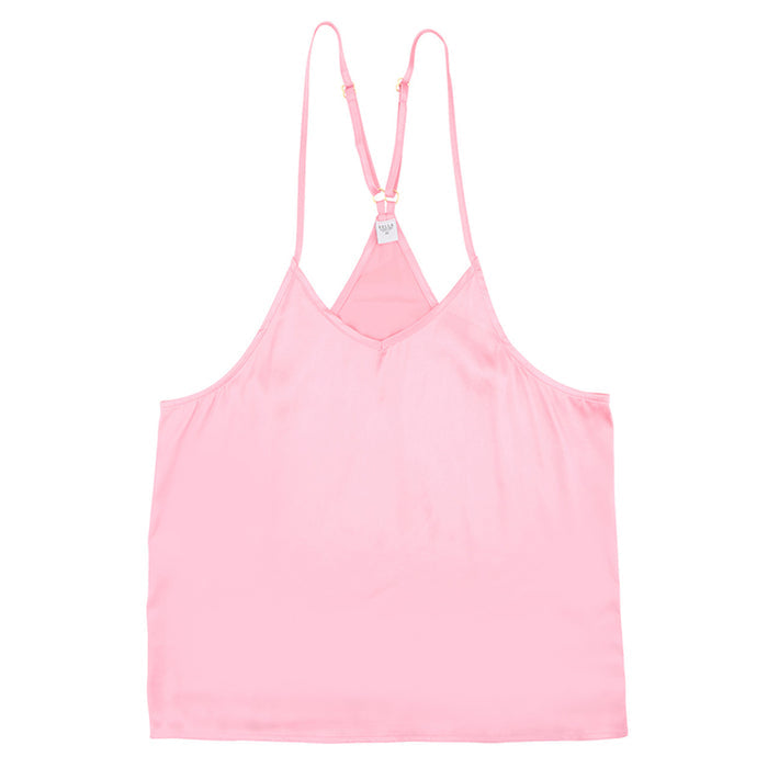 Bella -  Cami + Velvet Ruffled Short 0744 - Pink