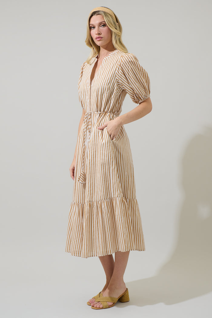 Beth Button Down Midi Dress Dream State