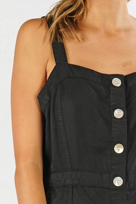 Black Tencel Midi Dress