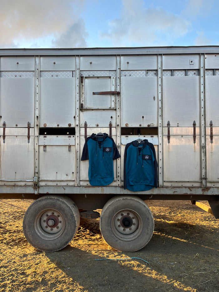 Blue fleece